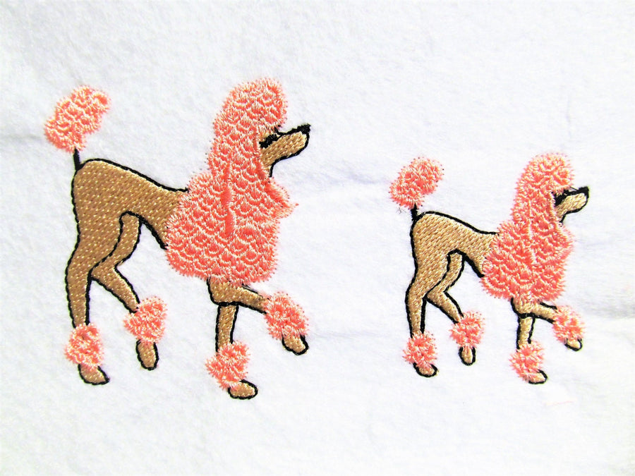 Poodle Dog Mini Machine Embroidery 2" 2.5" 3" 4" | PES DST JEF | Artapli