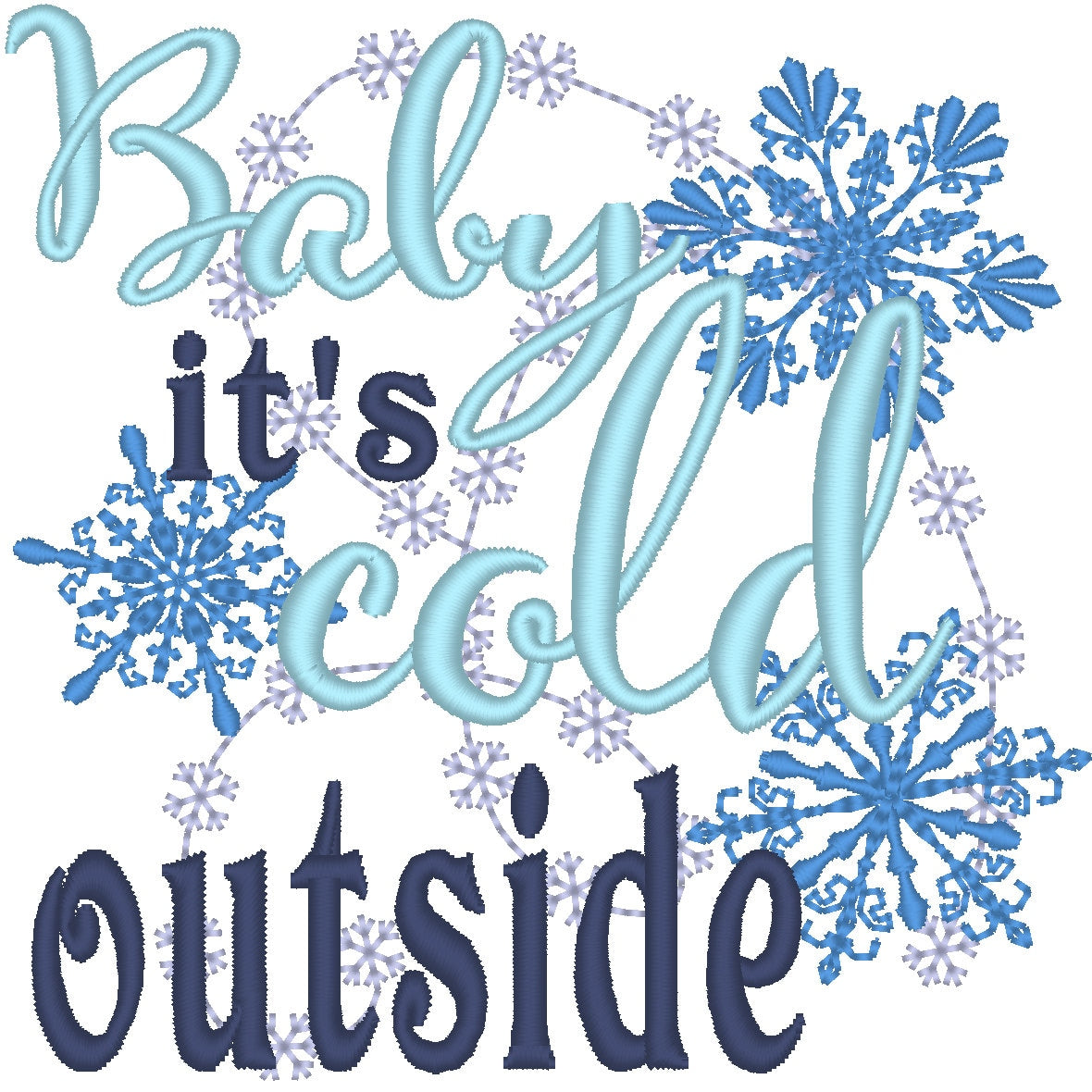 Merry Christmas snow quotes  - machine embroidery designs