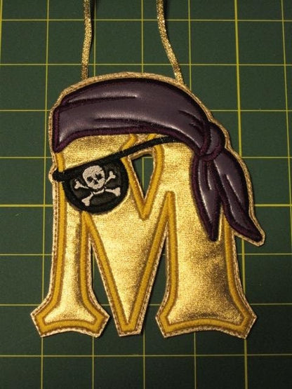 Pirate FONT Monogram letters SET – Kids embroidery pattern by Artapli