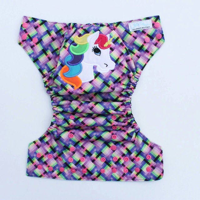 Lovely Unicorn head rainbow hair applique machine embroidery designs