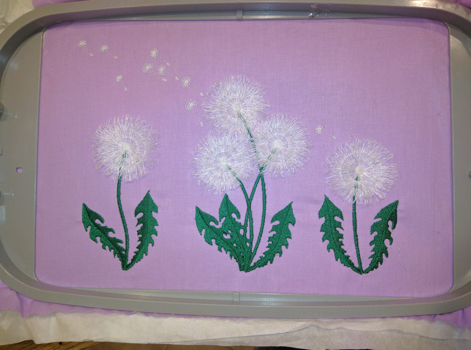 Dandelion fringed fluffy Flower fringe fuzzy machine embroidery designs