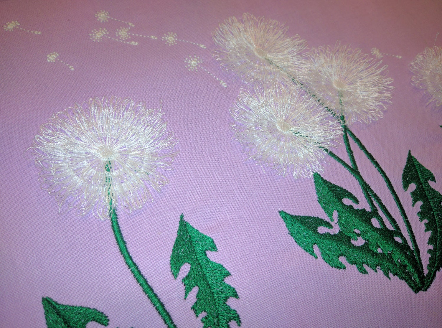 Dandelion fringed fluffy Flower fringe fuzzy machine embroidery designs