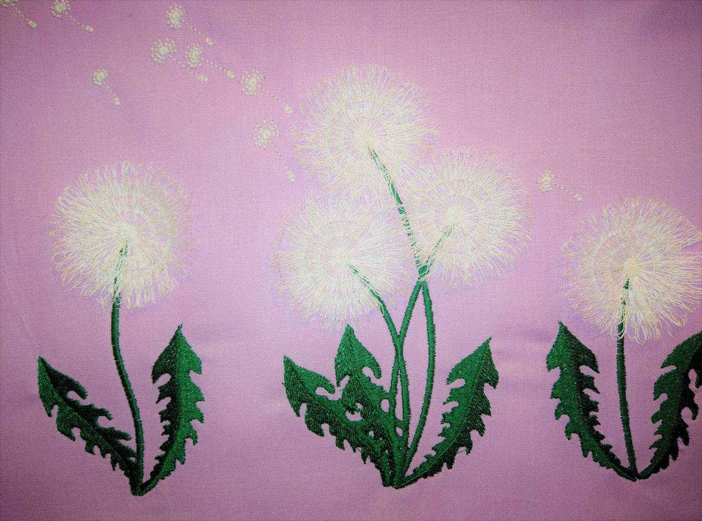 Dandelion fringed fluffy Flower fringe fuzzy machine embroidery designs