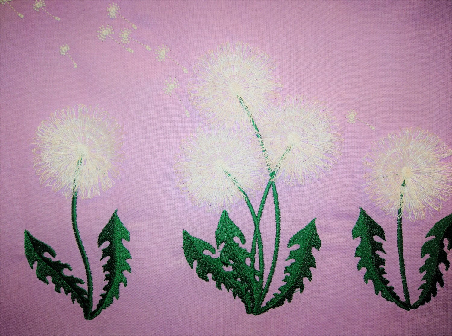 Dandelion fringed fluffy Flower fringe fuzzy machine embroidery designs