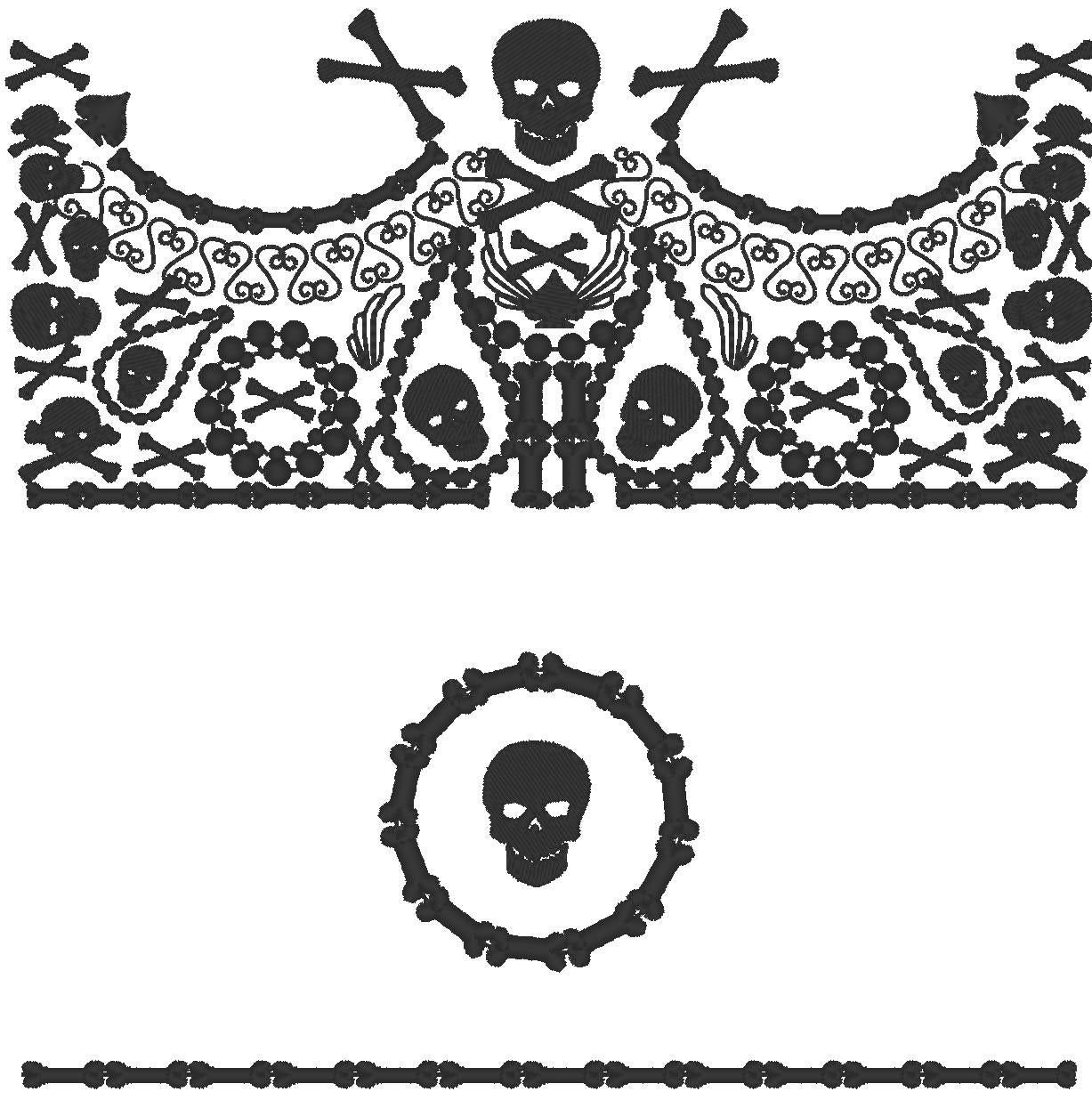 Skull Block design for Pouch