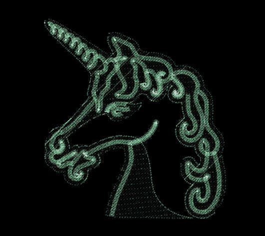 Magic Unicorn Machine Embroidery 3" 4" 5" 5.5" 6" 7" | PES DST JEF | Artapli