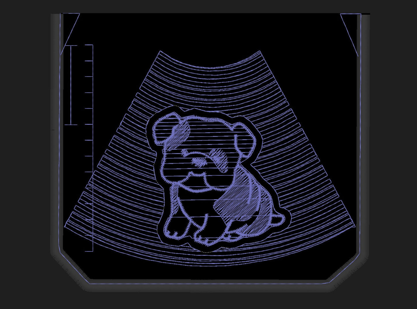 We're getting a new puppy - bulldog - Ultrasound Applique Embroidery 4" 5" 5.5" 4.5" 6" 7" | PES DST JEF | Artapli