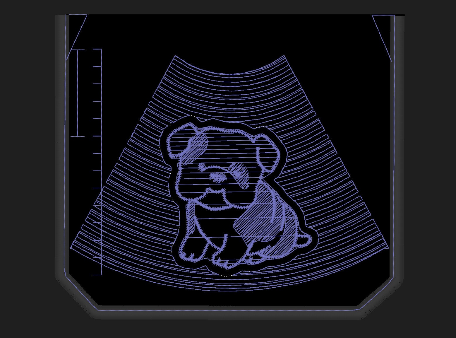 We're getting a new puppy - bulldog - Ultrasound Applique Embroidery 4" 5" 5.5" 4.5" 6" 7" | PES DST JEF | Artapli