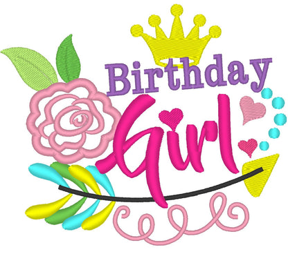 Birthday Girl Applique - image 1