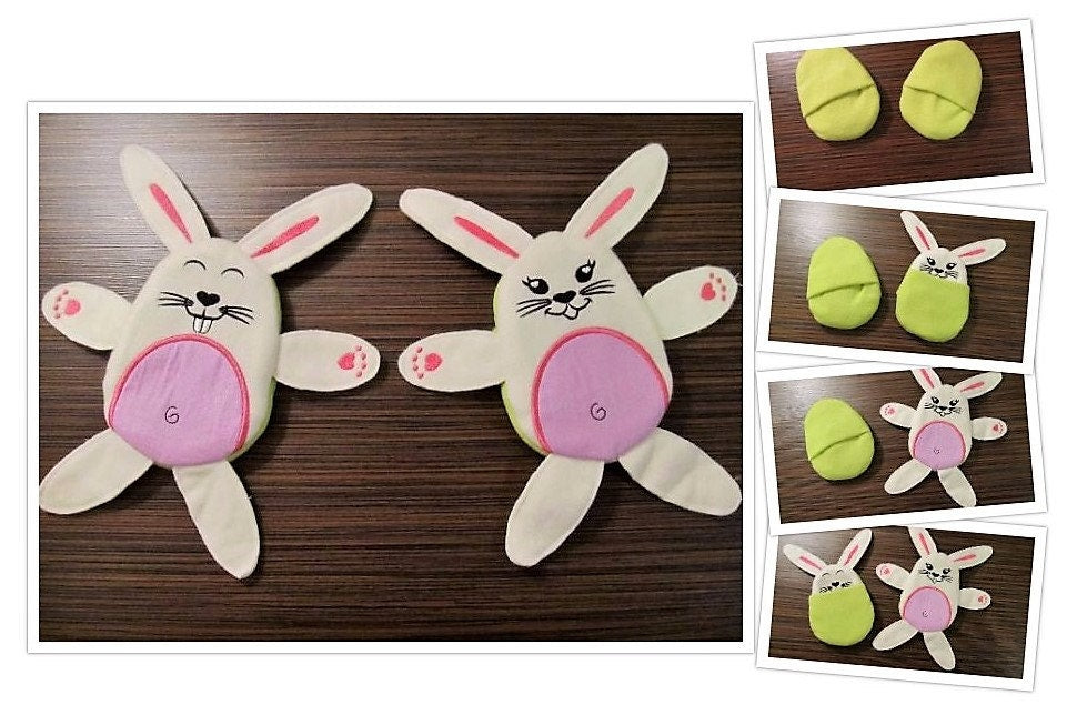 Easter Bunny Hiding Egg ITH