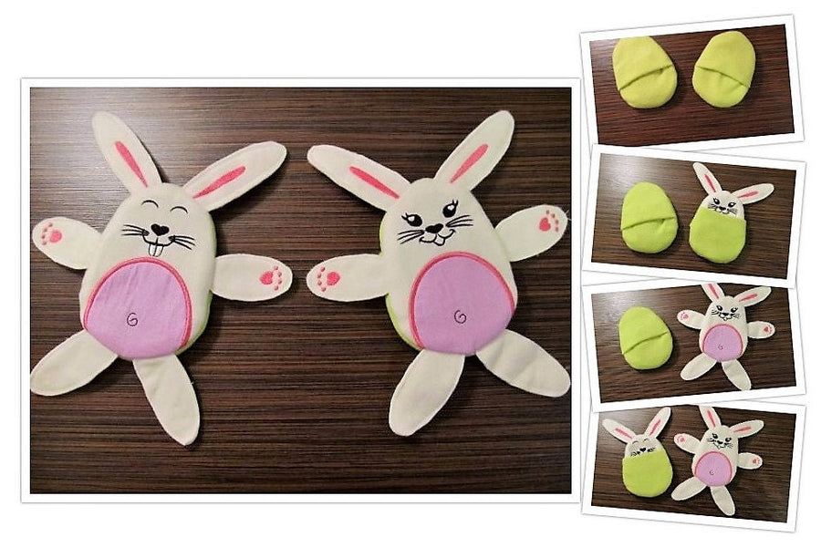 Easter Bunny Hiding Egg ITH