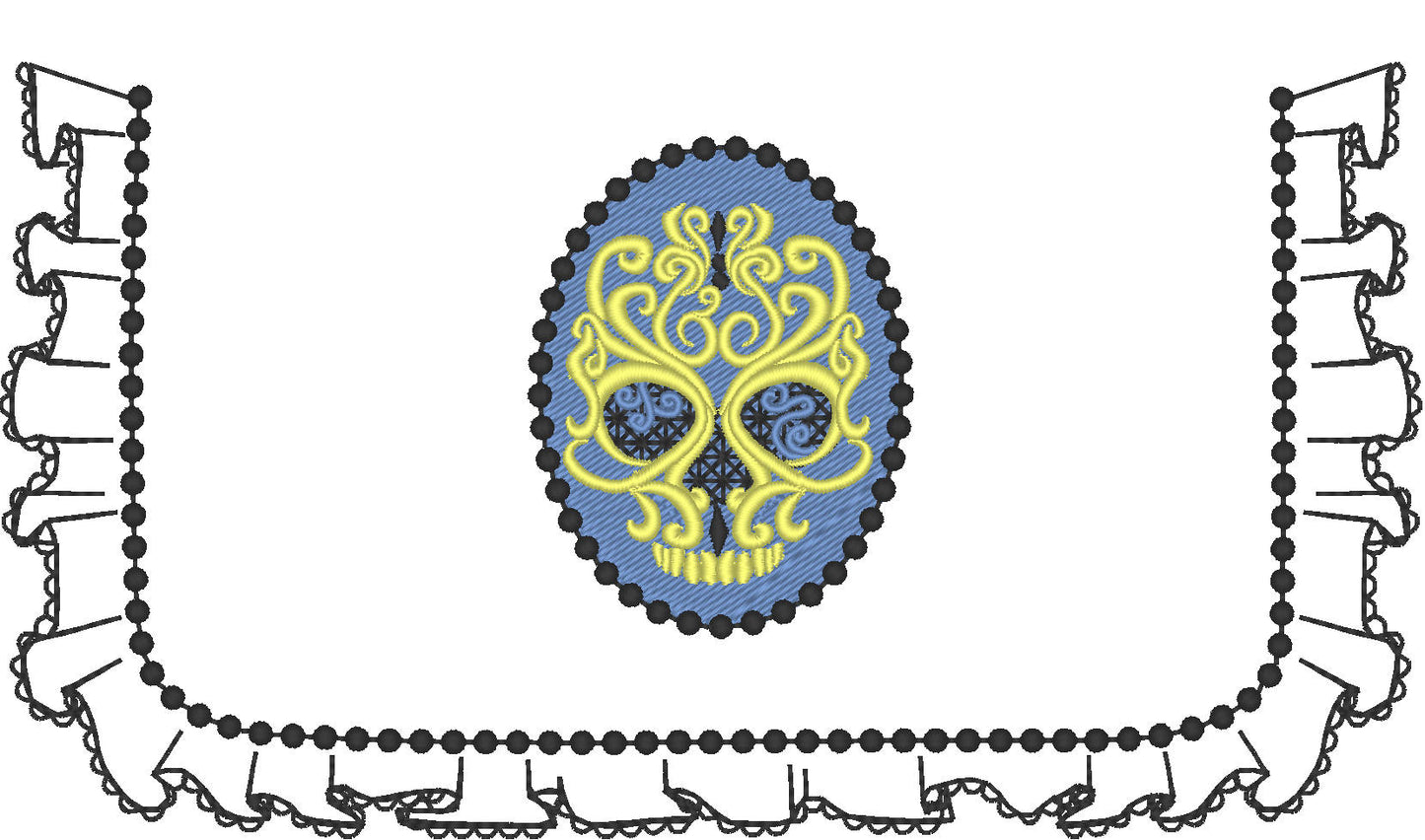 Lace Cameo Embroidery to Make a Pouch – Instant Download | Artapli
