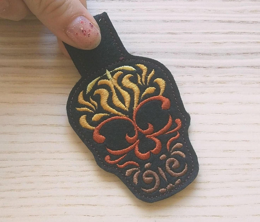 Calavera Sugar Skull Keychain - image 1