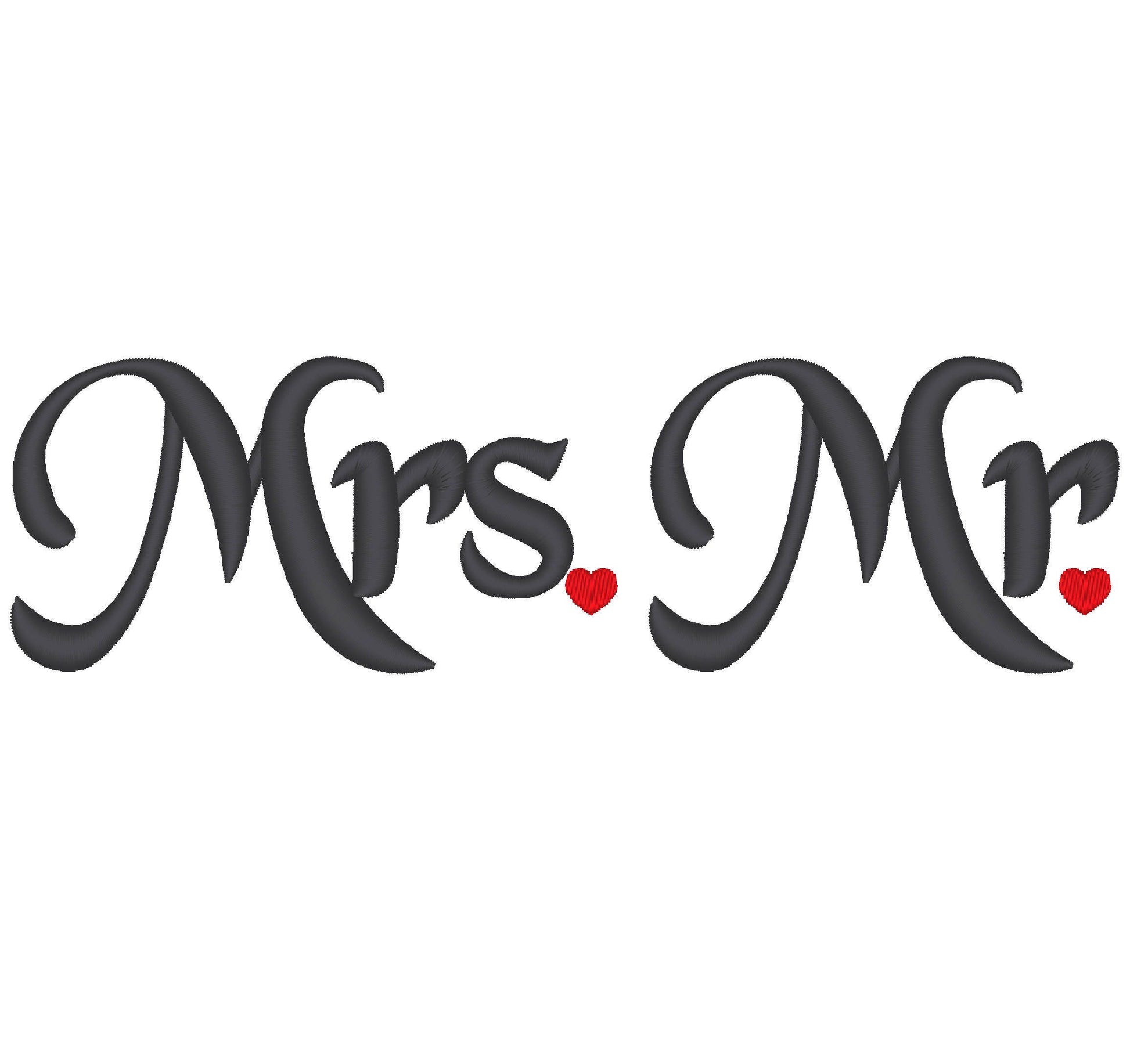 Mr And Mrs Monogram Accent - image 1
