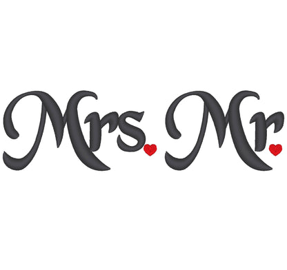 Mr And Mrs Monogram Accent - image 1
