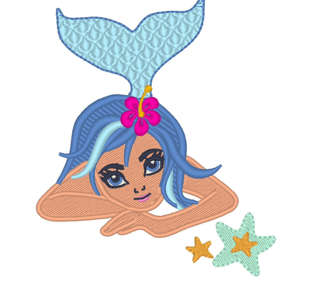 Dreaming Mermaid Fill Stitch - image 1