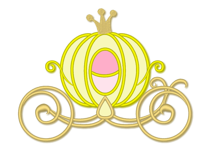 Cinderella Princess Carriage Applique - image 1