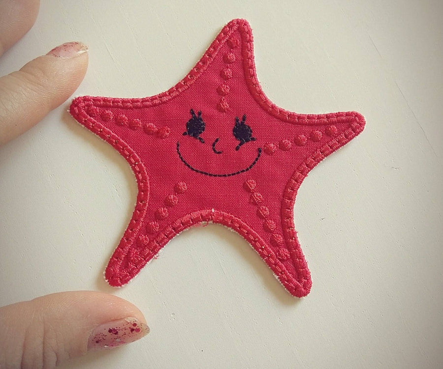 Starfish awesome patch machine embroidery Starfish patch applique | Artapli - image 1