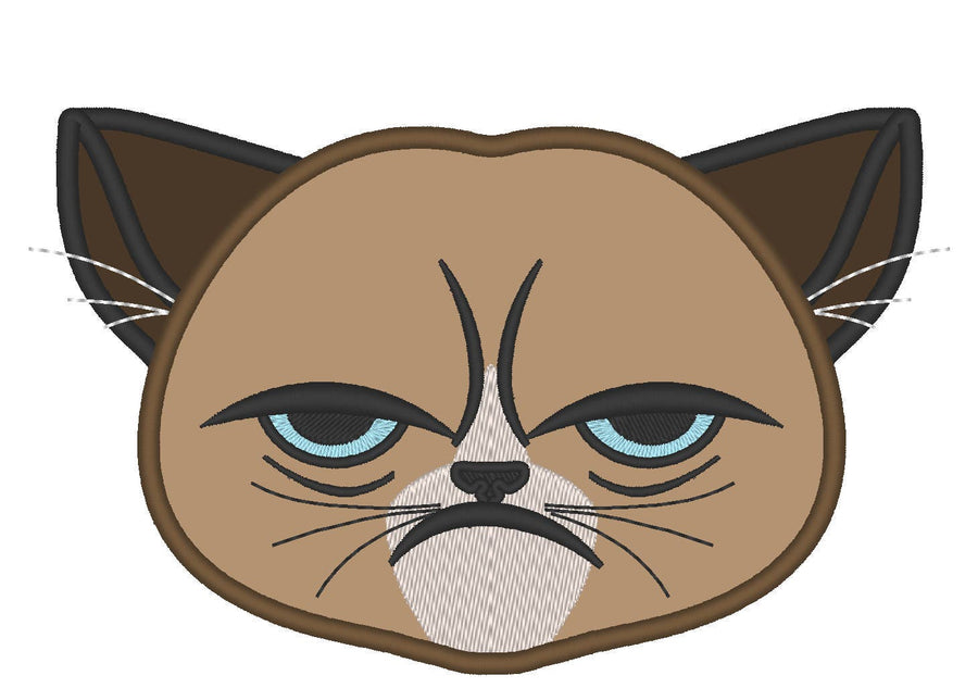 Grumpy Cat Face Applique - image 1