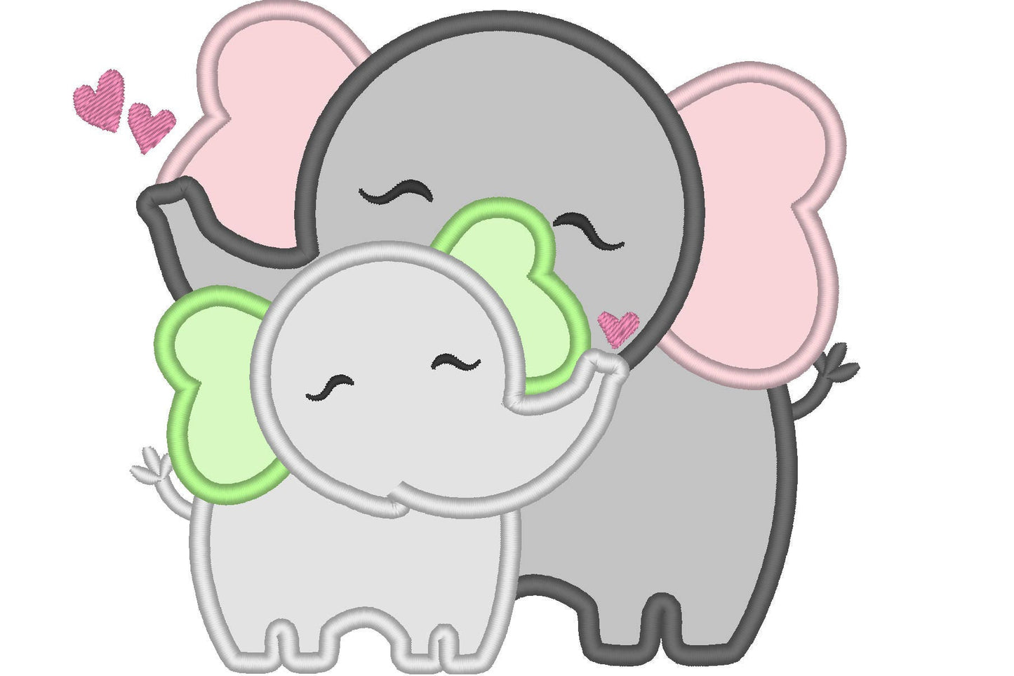 Mommy and Baby Elephant