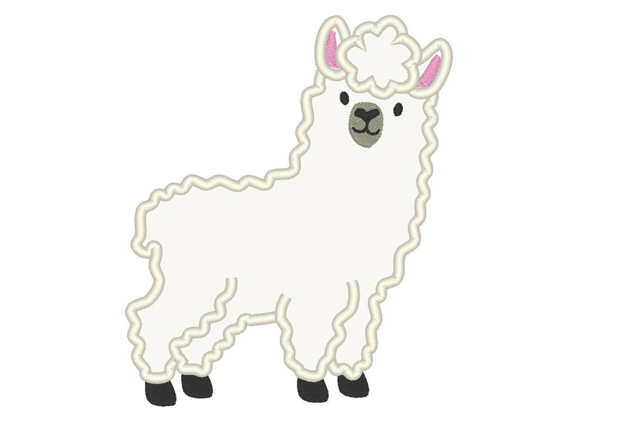 Llama Alpaca boy Applique Embroidery 4" 5" 6" 7" 10" | PES DST JEF | Artapli