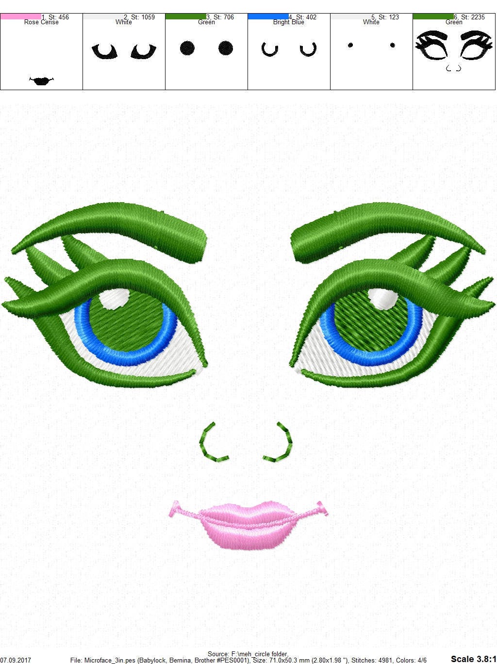 Mini Face for your Doll Toy