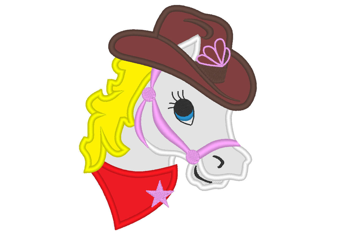 Horse with Cowboy Hat and Bandanna – Instant Download | Artapli