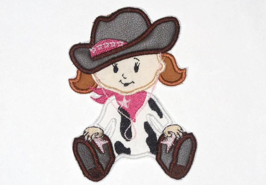 Cowboy Girl and Boy Baby Machine Embroidery 3.5" 4" 4.5" 5" 7" | PES DST JEF | Artapli