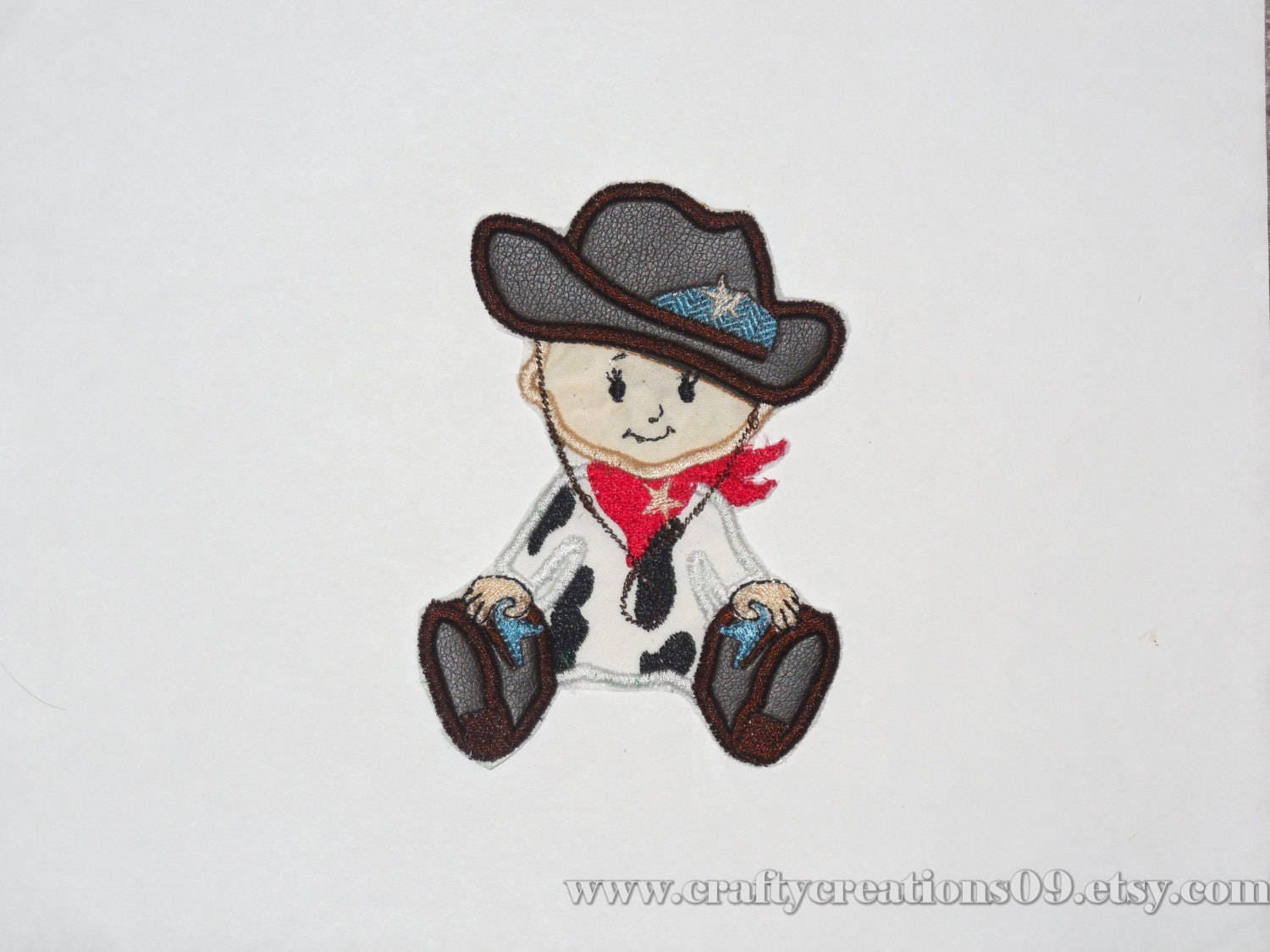 Cowboy Girl and Boy Baby – Baby machine embroidery design by Artapli