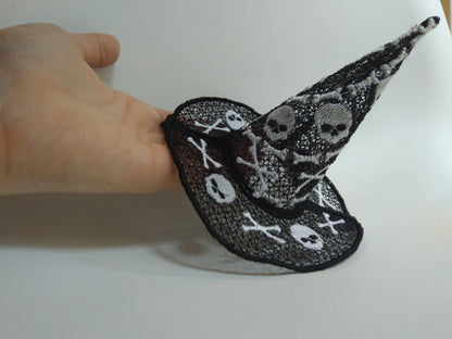 Halloween Witch Hat FSL – Freestanding Lace machine embroidery design by Artapli