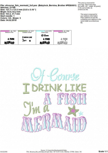 I'm a Mermaid Saying