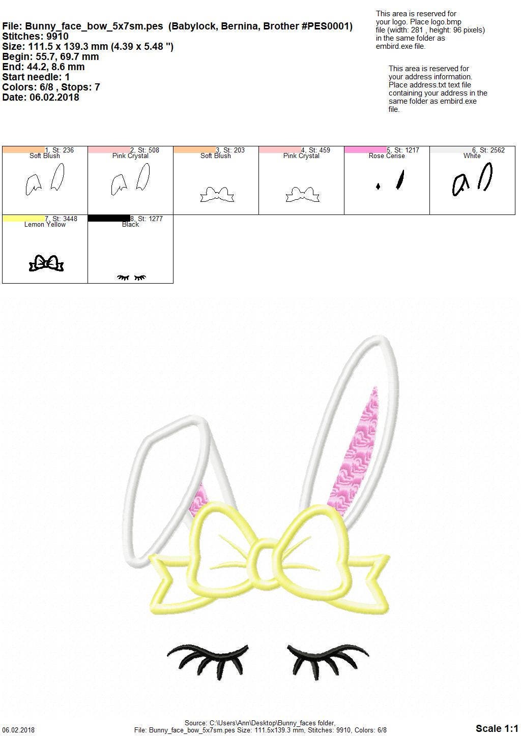 Peeking Bunny face, Bunny head ears with big bow crown applique machine embroidery designs applique Easter bunny embroidery INSTANT DOWNLOAD