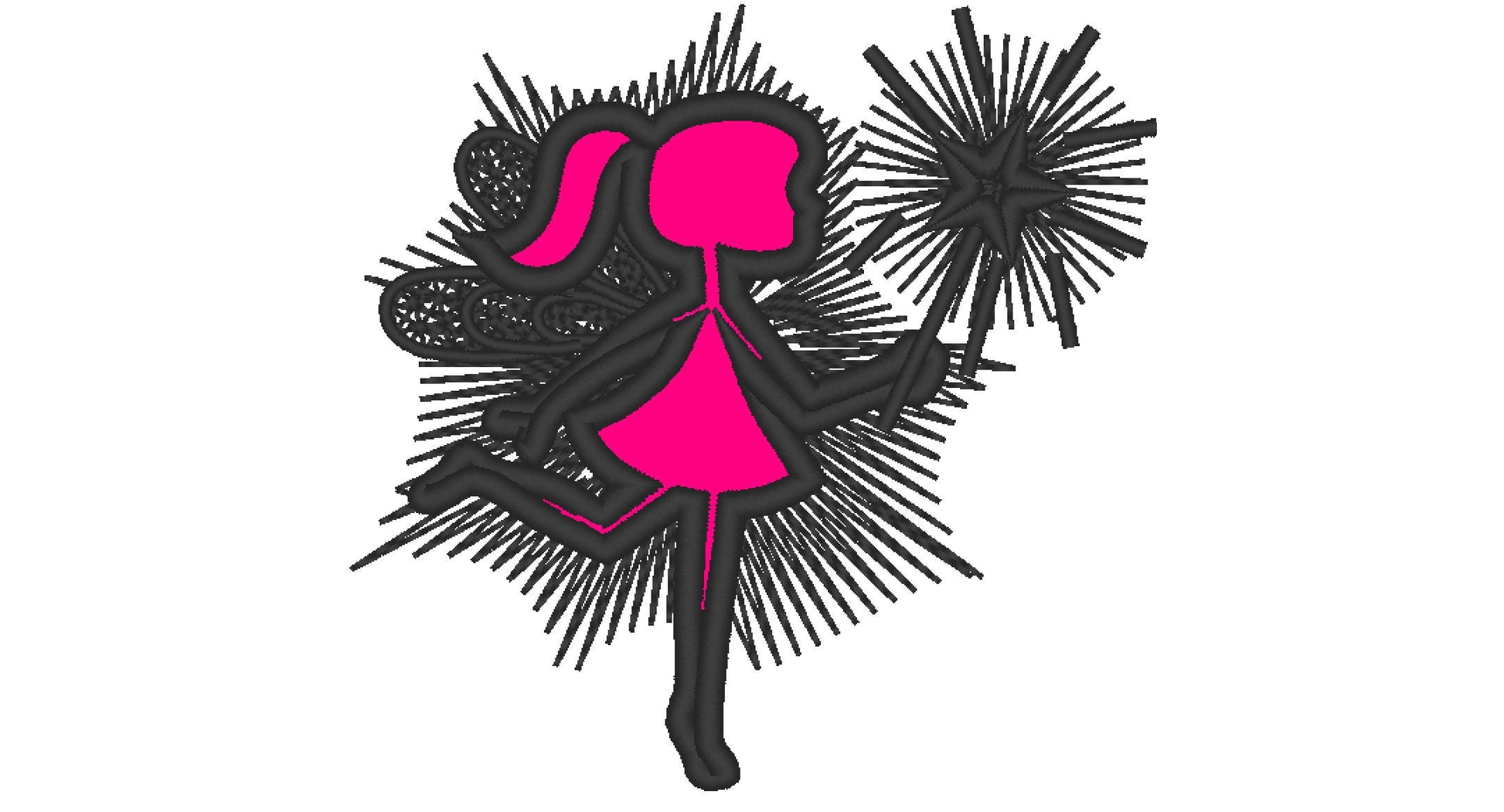 Glow Tooth Fairy / Glow in the dark – Sizes Digital Embroidery File | Artapli