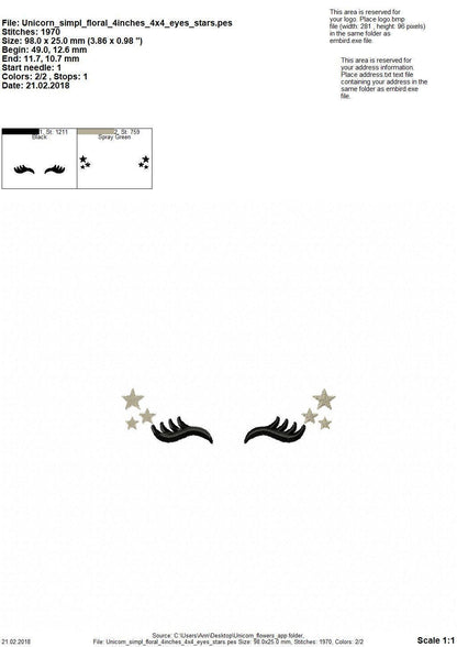 Unicorn head with floral crown applique - machine embroidery designs applique Rainbow unicorn embroidery Rainbow unicorn face