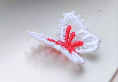 Butterfly MINI also as three-dimensional, 3 dimensional, FSL, Free standing lace embroidery design in the hoop ITH embroidery