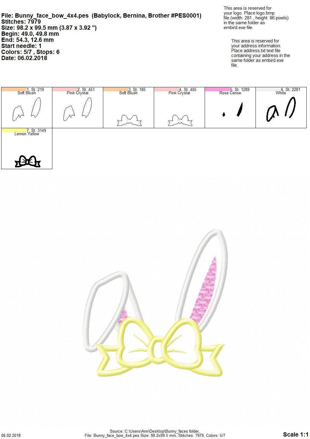 Peeking Bunny face, Bunny head ears with big bow crown applique machine embroidery designs applique Easter bunny embroidery INSTANT DOWNLOAD