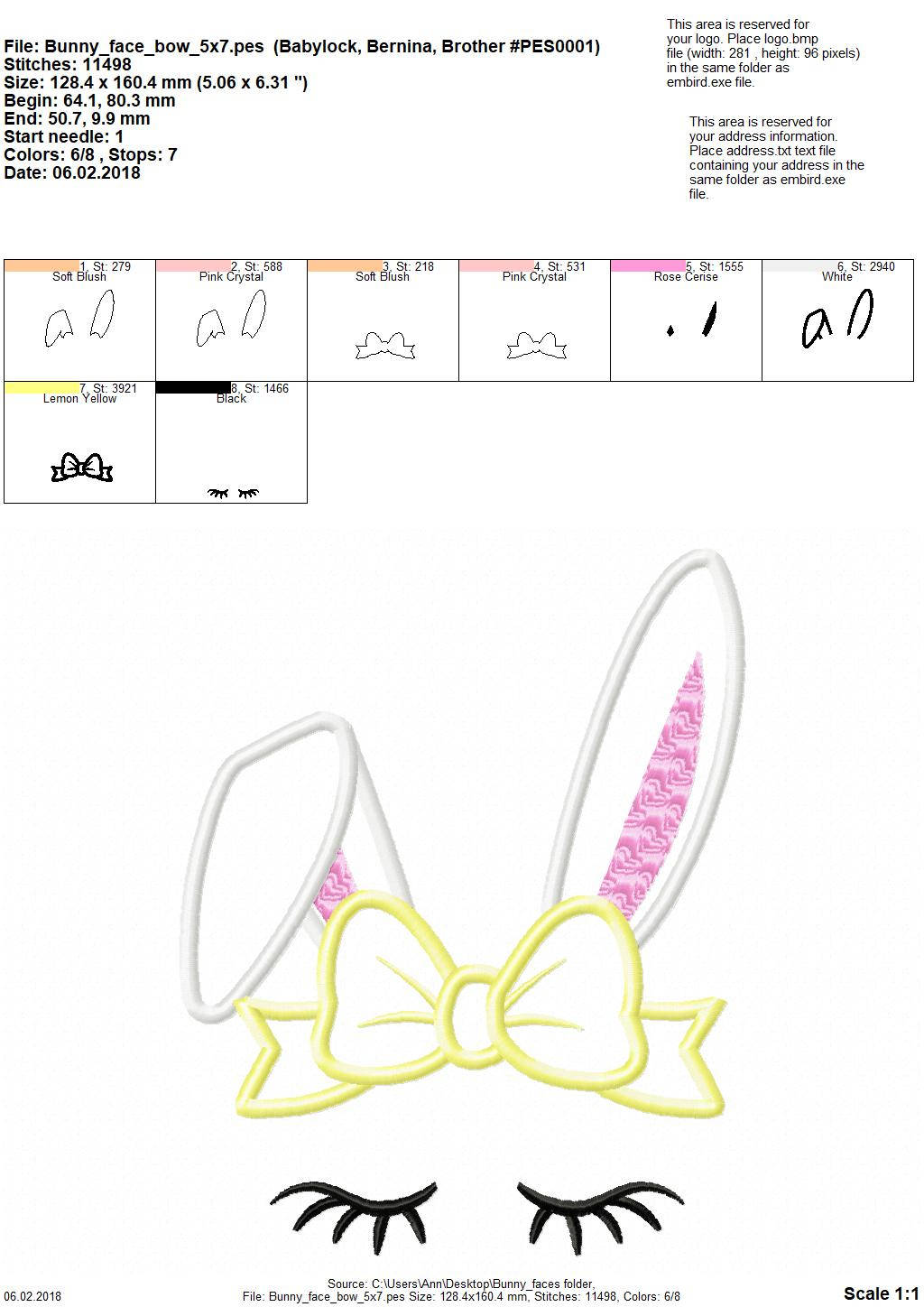 Peeking Bunny face, Bunny head ears with big bow crown applique machine embroidery designs applique Easter bunny embroidery INSTANT DOWNLOAD