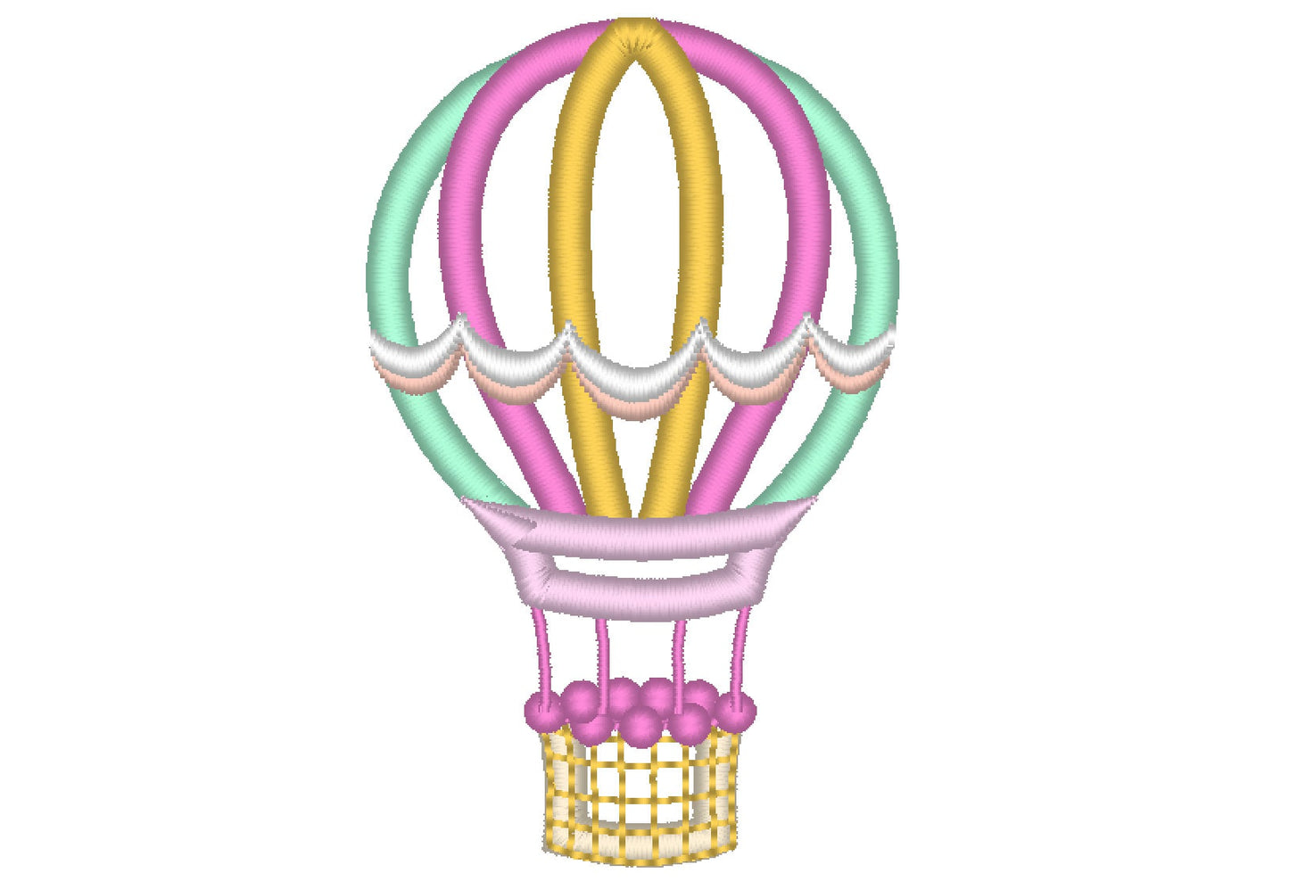 Hot Air Balloon Applique – Instant Download | Artapli