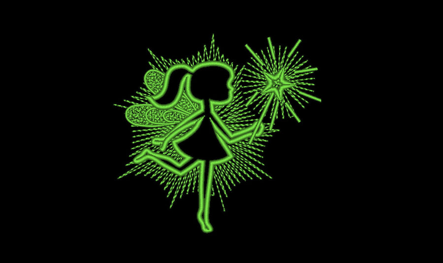 Glow Tooth Fairy / Glow in the dark Machine Embroidery | PES DST JEF | Artapli