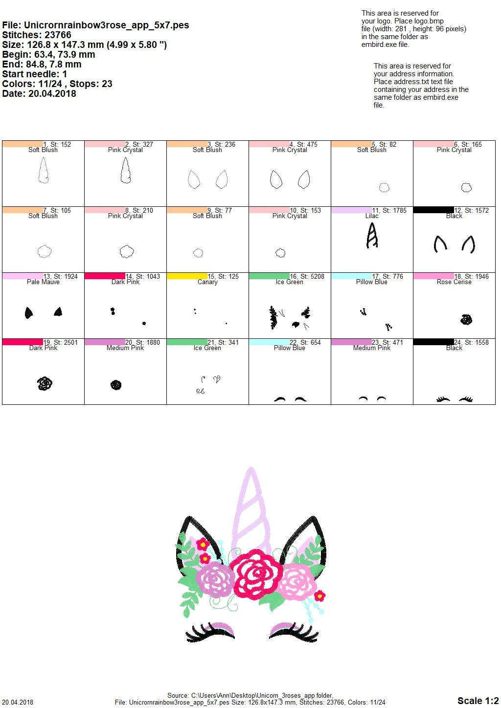 Pretty Eyes Floral Unicorn