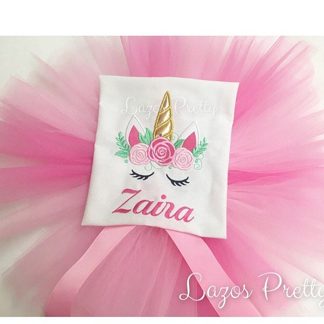 Pretty eyes Unicorn face shabby chic rose crown applique machine embroidery designs