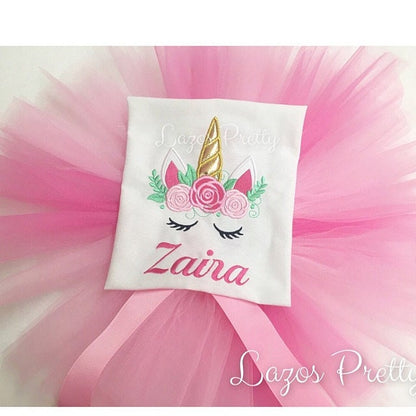 Pretty eyes Unicorn face shabby chic rose crown applique machine embroidery designs