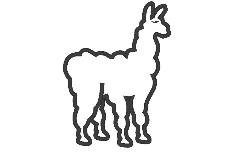 Llama Alpaca Applique Embroidery 4" 4.5" 5" 5.5" 6" 7" | PES DST JEF | Artapli
