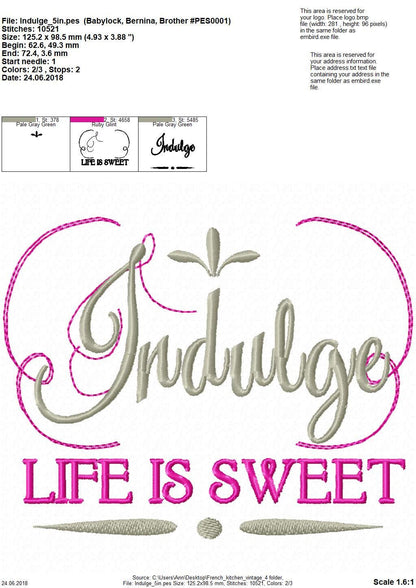 French Vintage Kitchen Towel Quote SET of 4