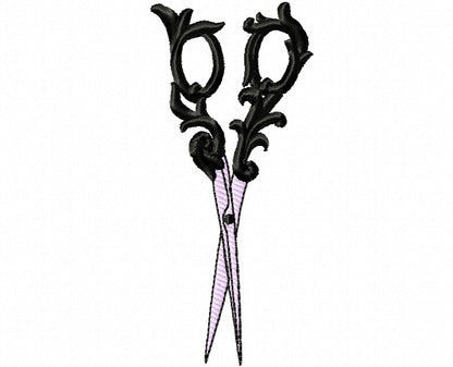 Scissors for Hairstylist or Seamstress Machine Embroidery 4" 5" 6" 7" | PES DST JEF | Artapli