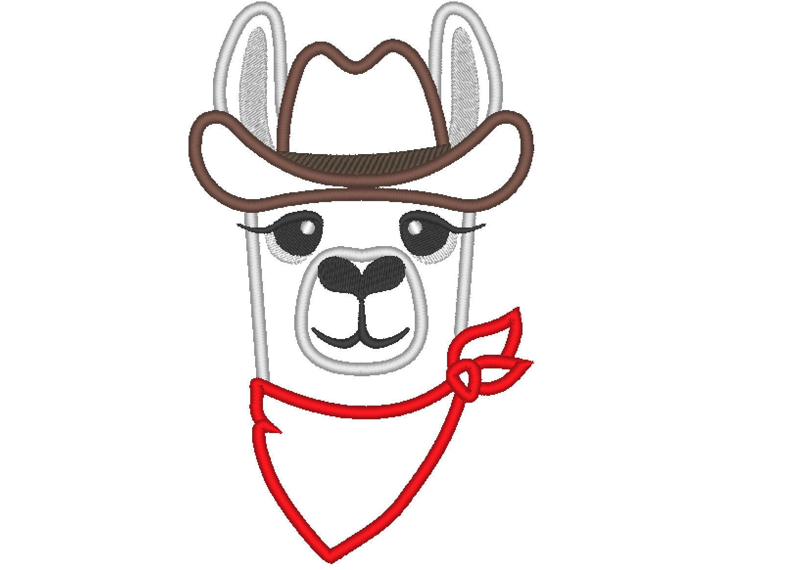 Cowboy Llama with Bandanna – Instant Download | Artapli