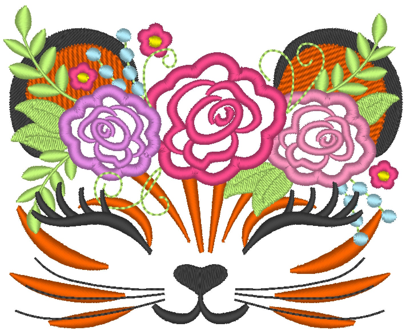 Floral Tiger Pretty Eyes – Instant Download | Artapli