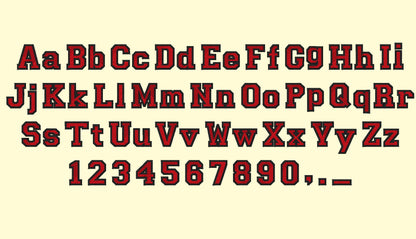 Varsity Collegiate Type Font – Font embroidery pattern by Artapli
