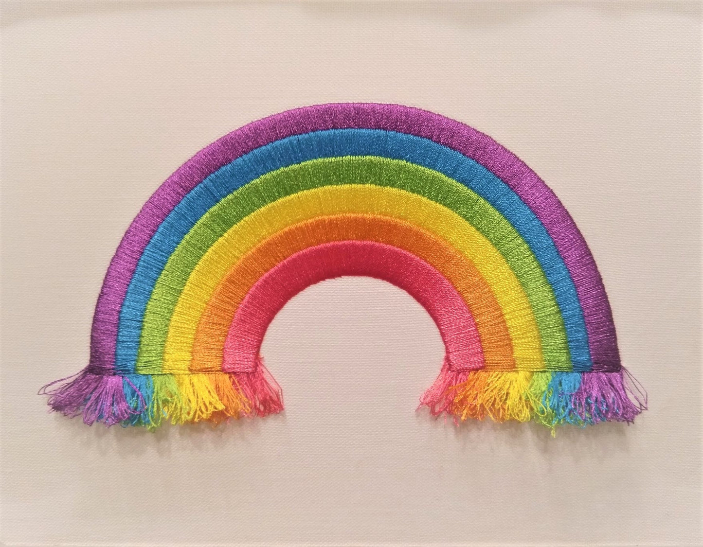Fringed Rainbow awesome rainbow machine embroidery designs