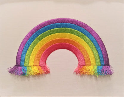 Fringed Rainbow awesome rainbow machine embroidery designs